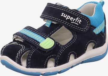 SUPERFIT Sandale 'FREDDY' in Blau: predná strana