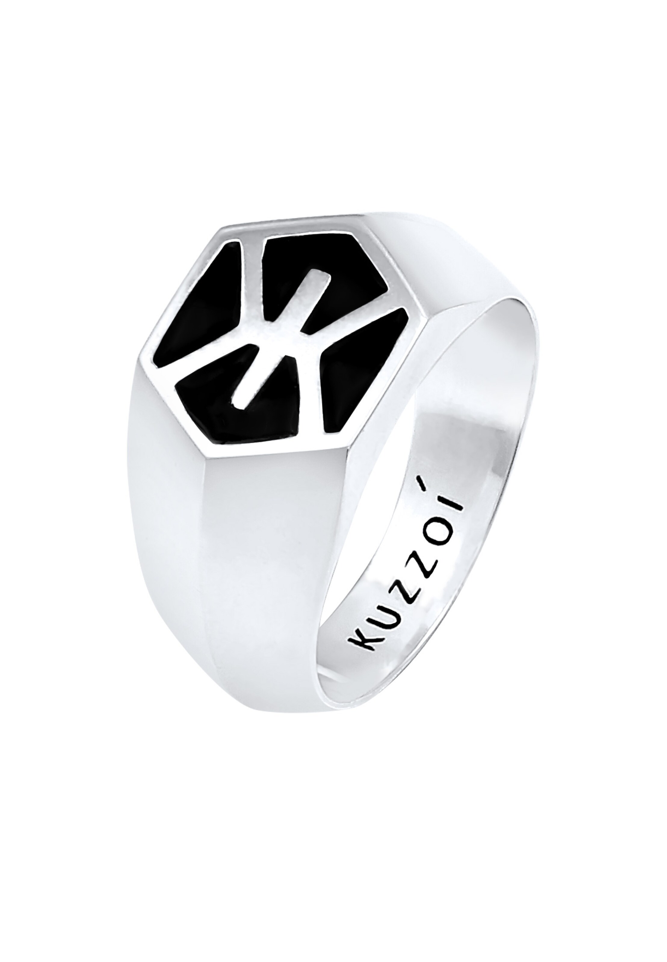 KUZZOI Ring in Zilver: voorkant