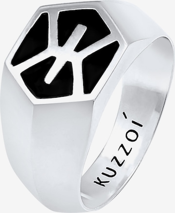 KUZZOI Ring in Silver: front