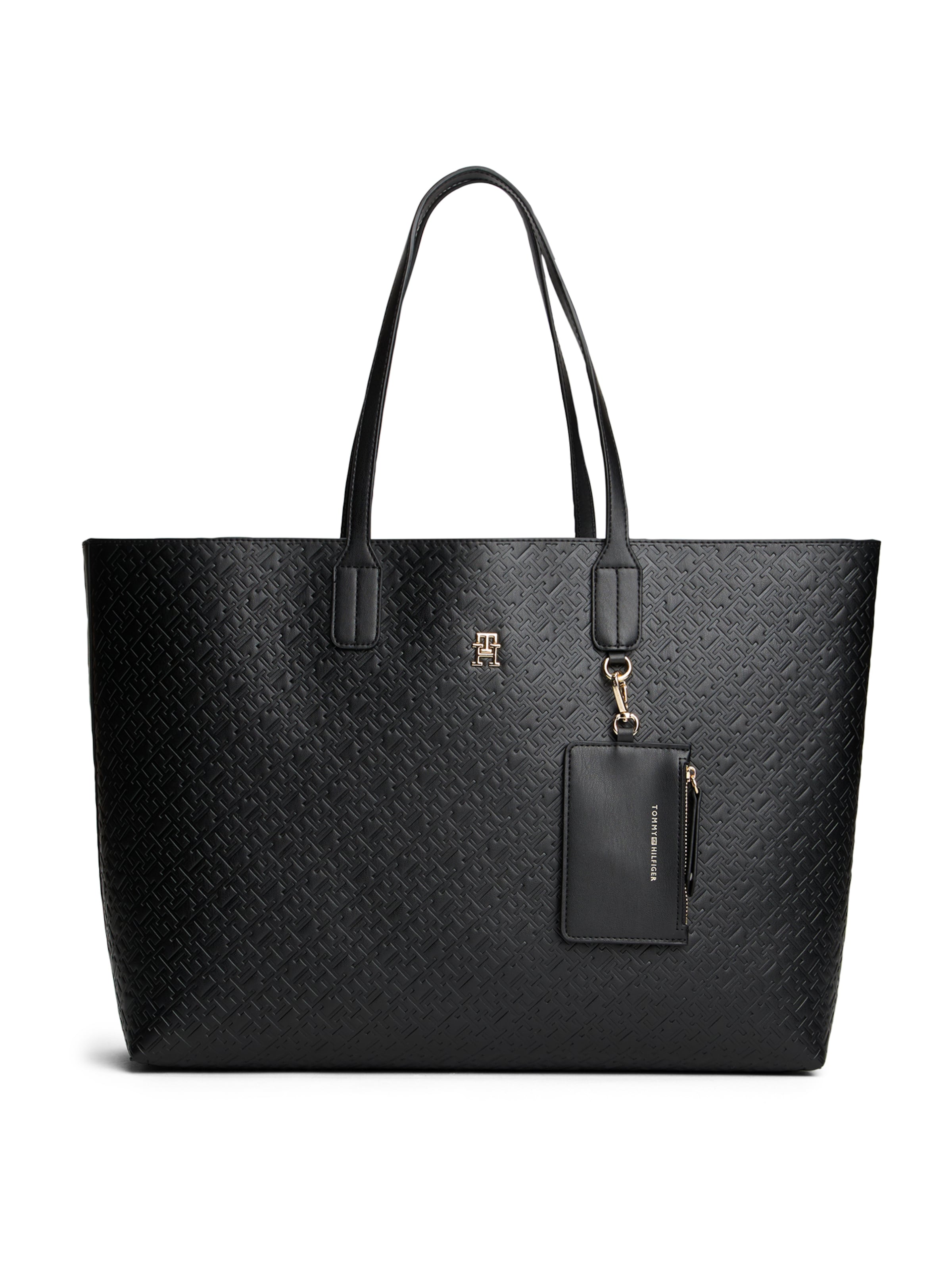TOMMY HILFIGER Μεγάλη τσάντα σε μαύρο: μπροστά
