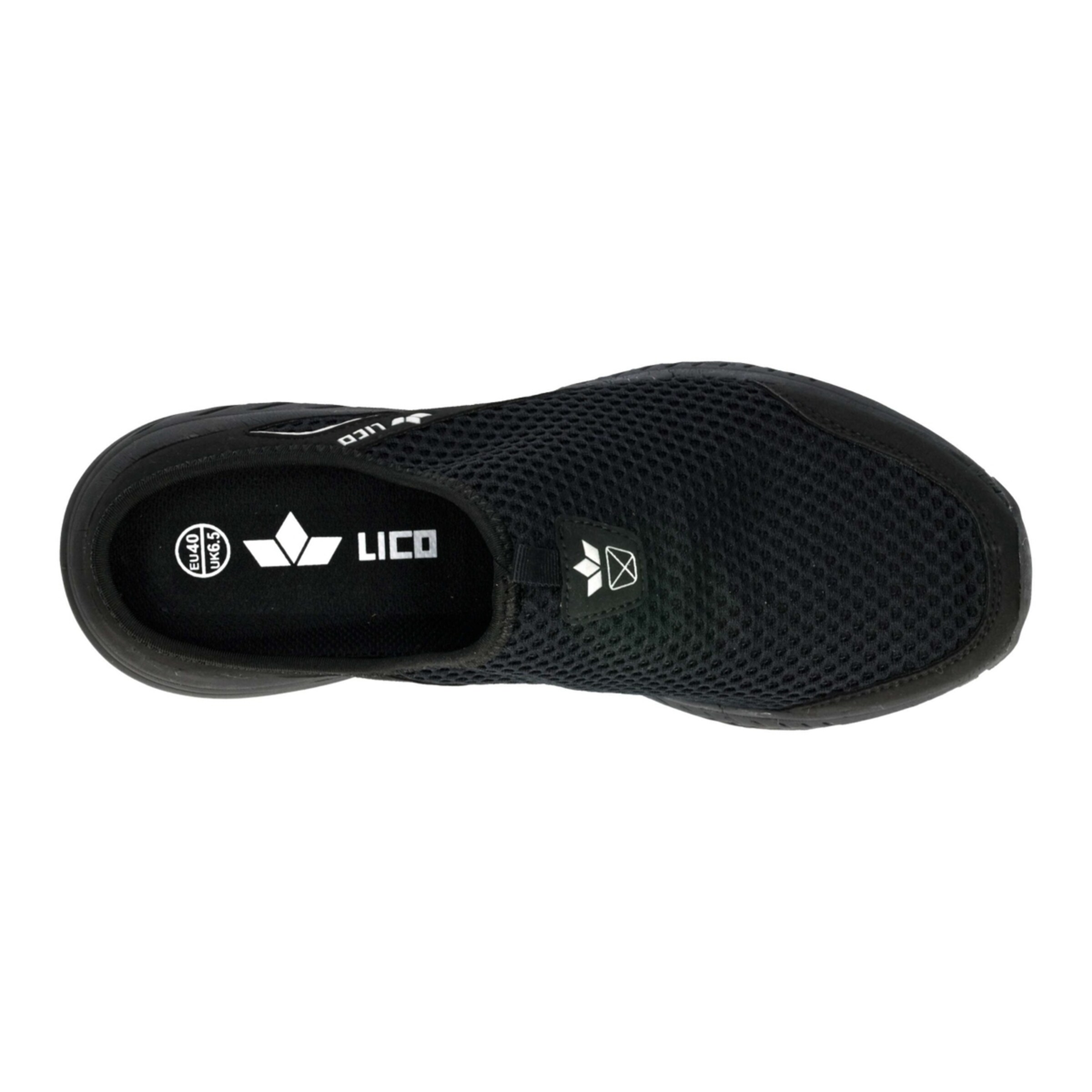LICO Pantolette 'Sun Sabot' in Schwarz