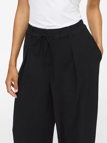 Wide Leg Pantalon 'VISURASHIL' VILA en noir