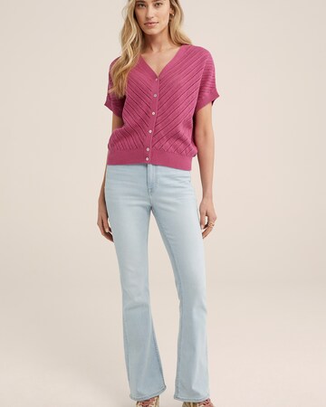 WE Fashion Strickjacke in Pink