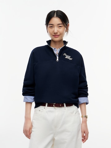TOMMY HILFIGER Majica | modra barva: sprednja stran