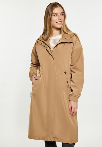 DreiMaster Maritim Raincoat in Beige: front