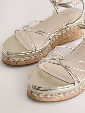 Sandales à lanières 'Forever Comfort' Next en or