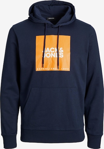 JACK & JONES كنزة رياضية 'Lock' بلون أزرق: الأمام