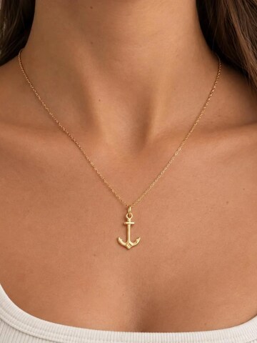 VANGUERATI Ripats '18k Solid Yellow Gold Anchor Pendant | Minimalist Nautical Charm', värv kollane