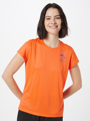 T-shirt fonctionnel 'Fujitrail' ASICS en orange : devant