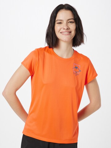 ASICS Performance Shirt 'Fujitrail' in Orange: front