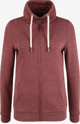 Oxmo Zip-Up Hoodie 'Vicky' in Red: front