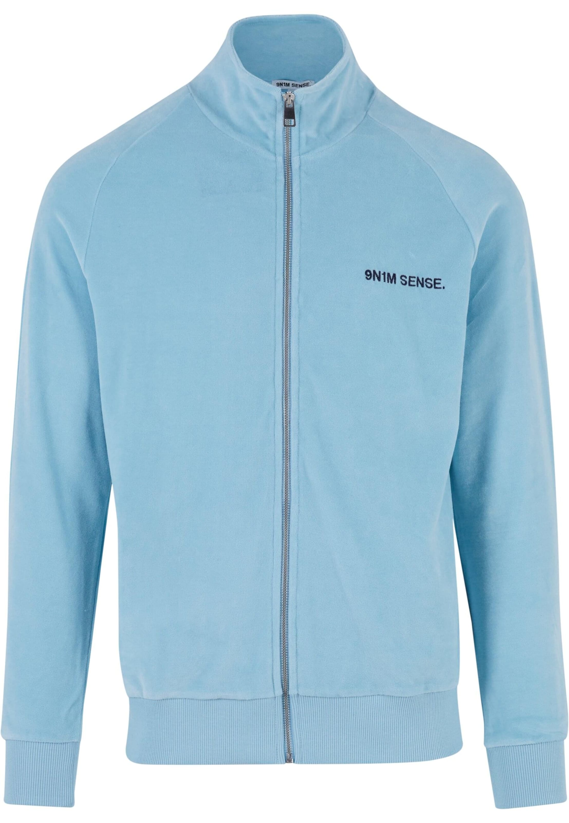 Veste de survêtement 9N1M SENSE en bleu : devant