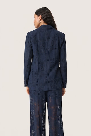 SOAKED IN LUXURY - Blazer 'SLCoopelia' em azul