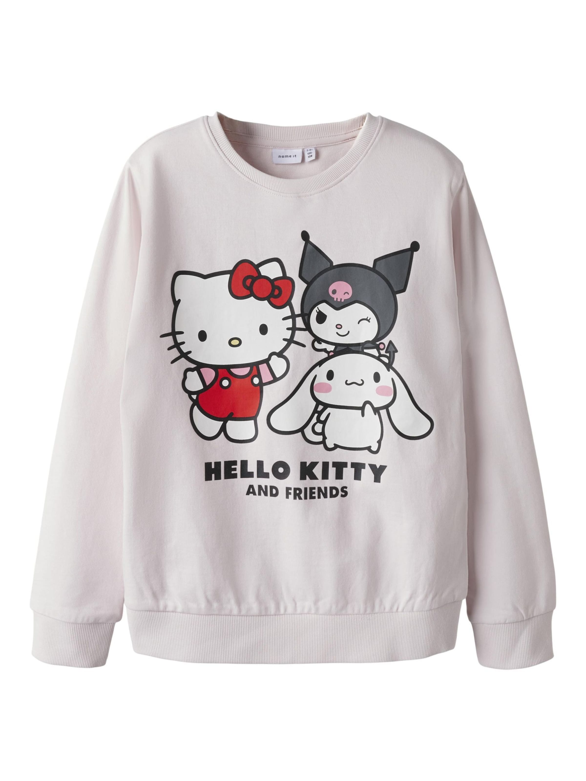 Sweat-shirt 'Hello Kitty' NAME IT en rose : devant