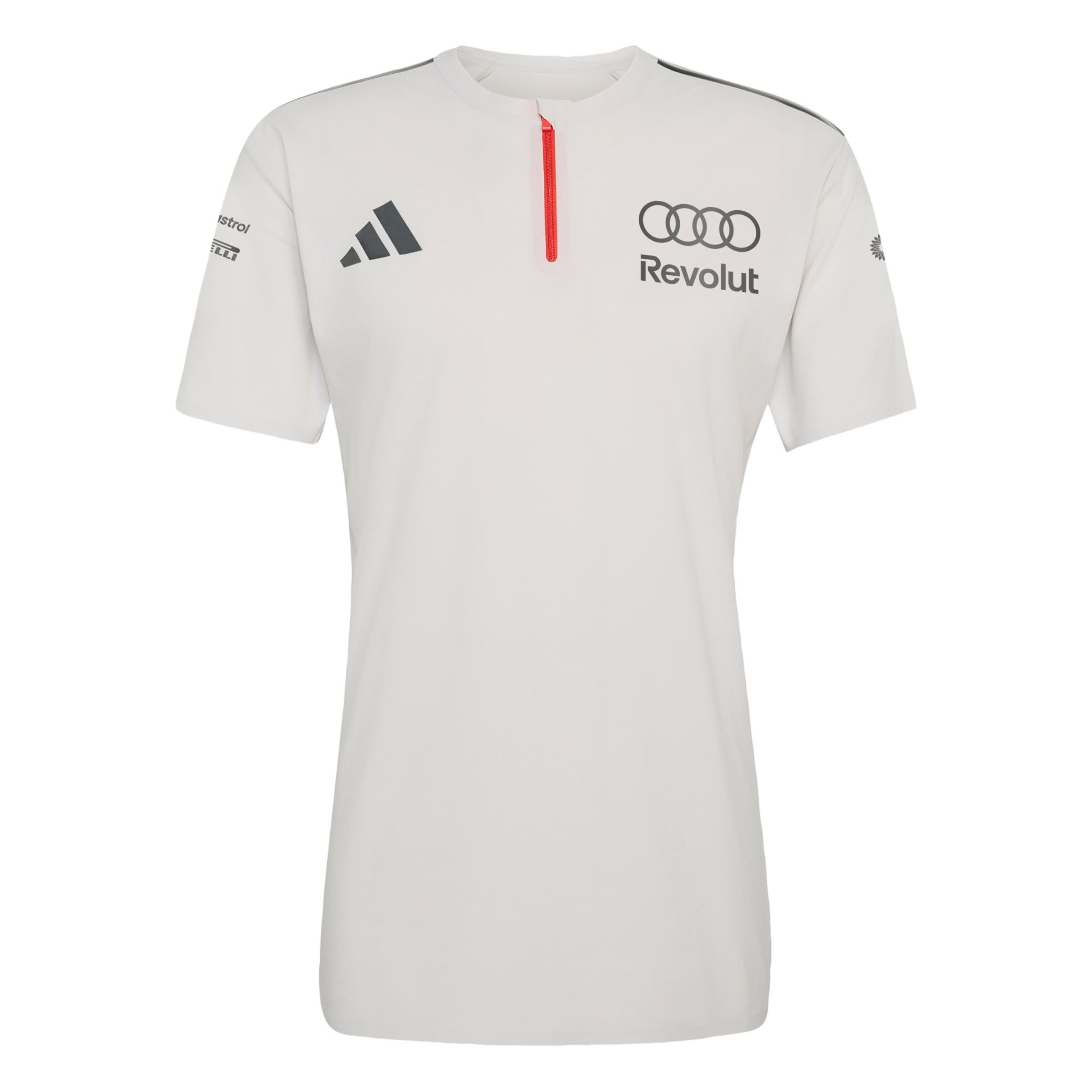 T-Shirt fonctionnel 'Audi Formula One Team Engineers & Marketing' ADIDAS PERFORMANCE en blanc : devant