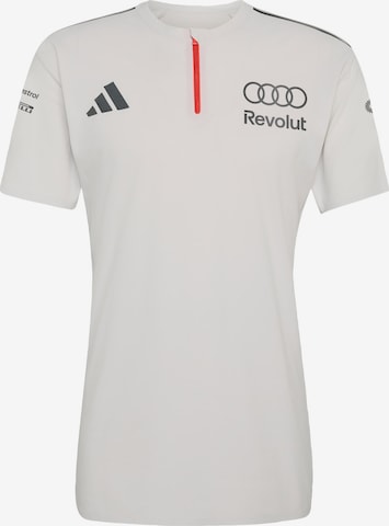 balta ADIDAS PERFORMANCE Sportiniai marškinėliai 'Audi Revolut Formula One Team Engineers & Marketing': priekis