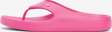 TOMMY HILFIGER Босоножки через палец в Ярко-розовый: спереди