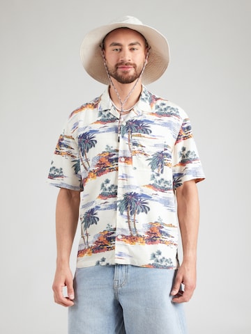GAP Regular fit Риза в бяло: отпред