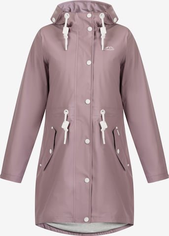 ICEBOUND Raincoat in Purple: front