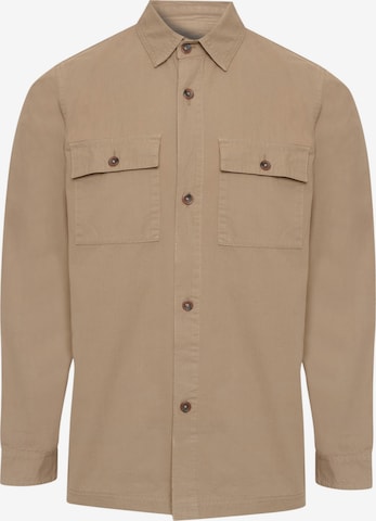 Threadbare Hemdjacke 'Ministry' in Braun: Vorderseite