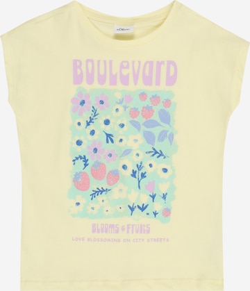 s.Oliver Tričko – žlutá: přední strana