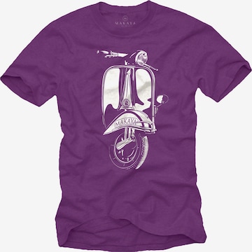 MAKAYA Shirt 'Makaya Roller' in Purple: front