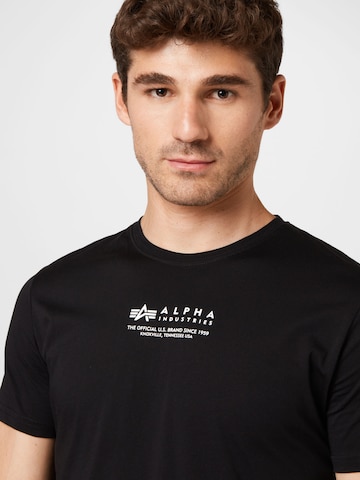 T-Shirt ALPHA INDUSTRIES en noir