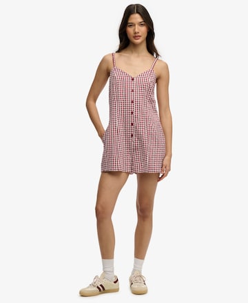 Combinaison 'Gingham Cami' Superdry & Co en rouge