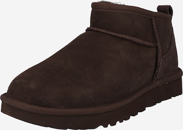 UGG Snow Boots 'Classic Ultra Mini' in Brown: front