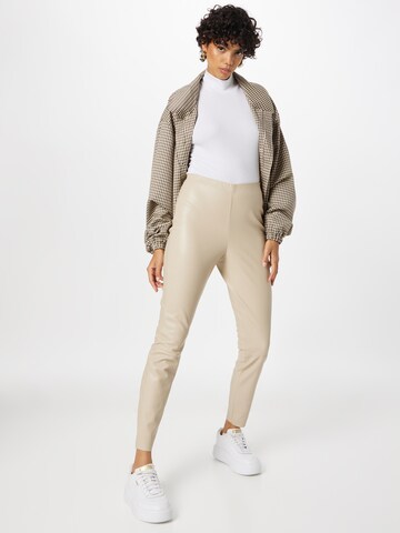 OUI Slimfit Leggings 'CHASEY' i beige