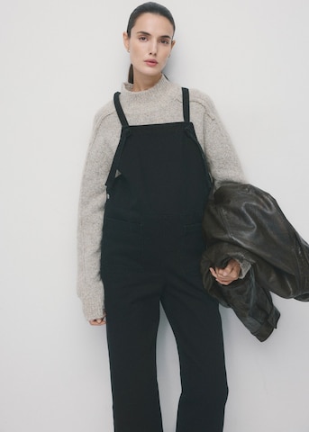 MANGO Loose fit Jean Overalls 'Petomum' in Black