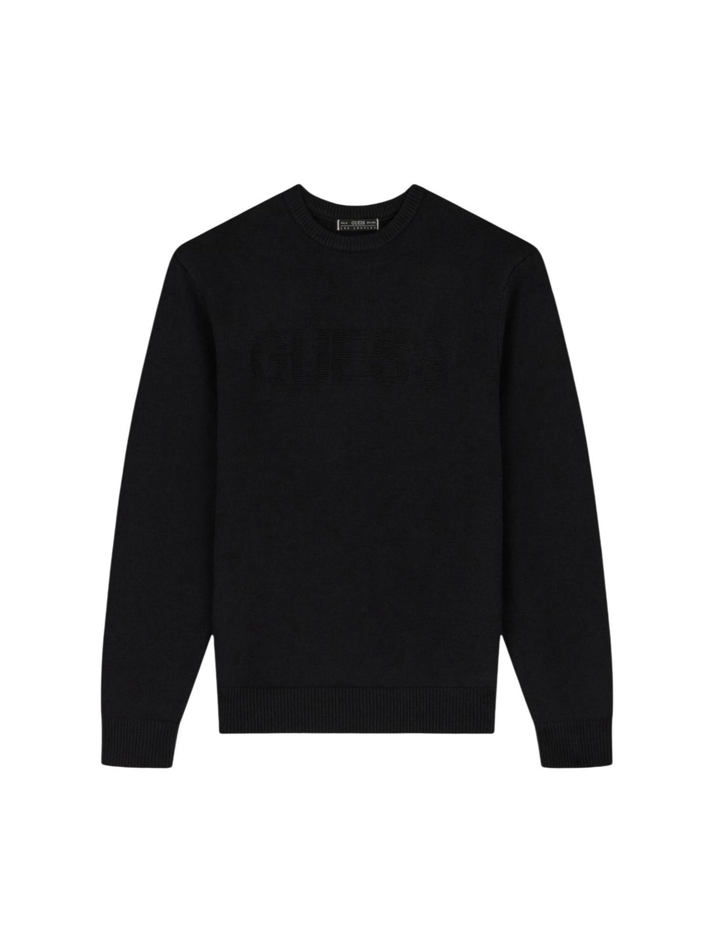 Pull-over 'NOBURO CN LOGO REVER M6BR16 Z1364' GUESS en noir : devant