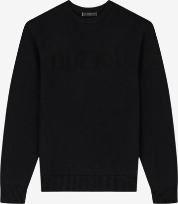 Pull-over 'NOBURO CN LOGO REVER M6BR16 Z1364' GUESS en noir : devant