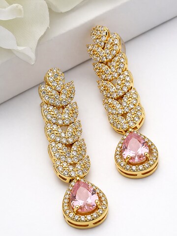 AVANT-GARDE PARIS Oorbellen 'Vellune' in Roze