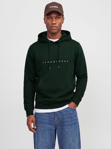JACK & JONES Суичър 'JJEStar' в зелено: отпред
