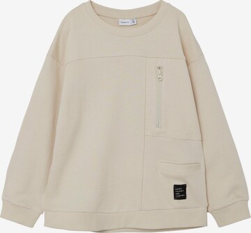 NAME IT Sweatshirt 'Delal' in Beige: predná strana