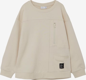 NAME IT Sweatshirt 'Delal' in Beige: predná strana