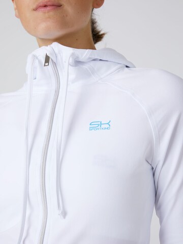 SPORTKIND Sports jacket 'Hooded Jogging Jacket' in White