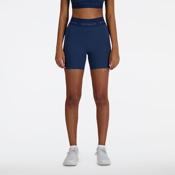 new balance Skinny Športne hlače 'Sleek 5' | modra barva