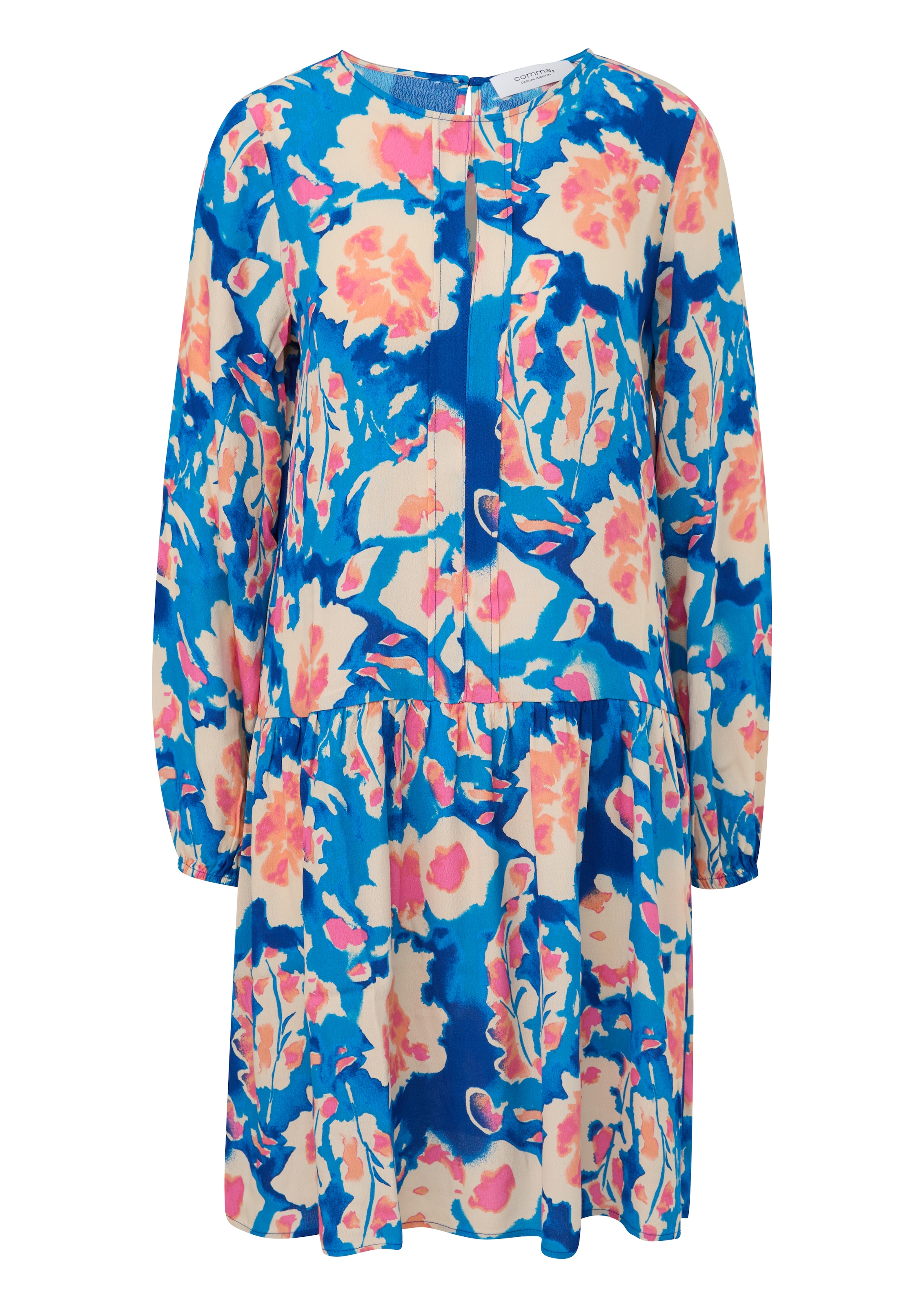 comma casual identity Kleid in Blau: Vorderseite