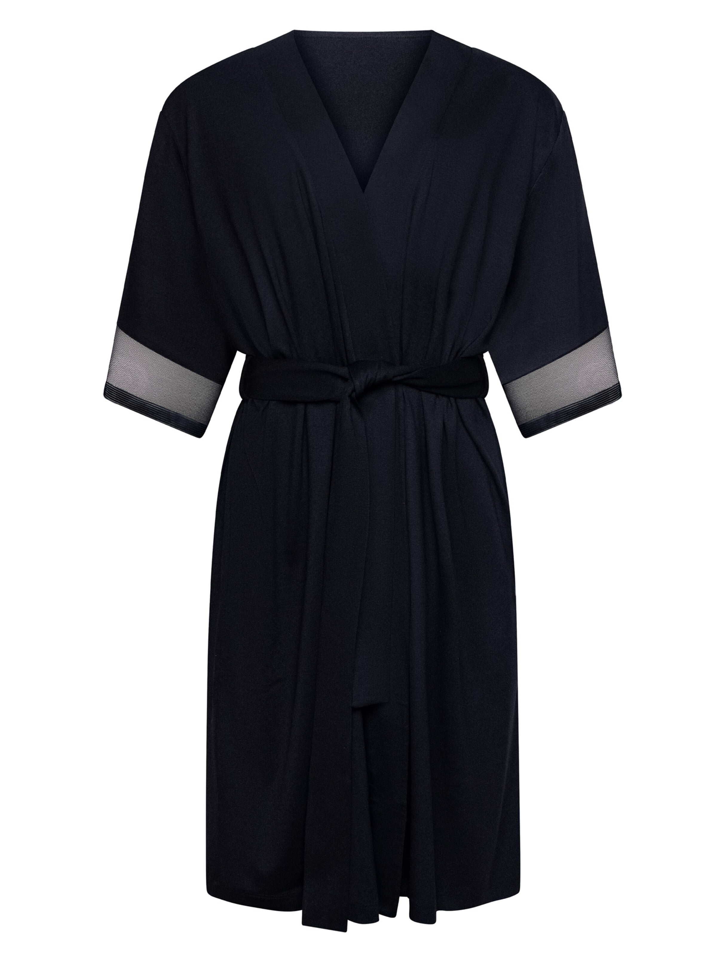 Lisca Dressing Gown 'Sia' in Black: front