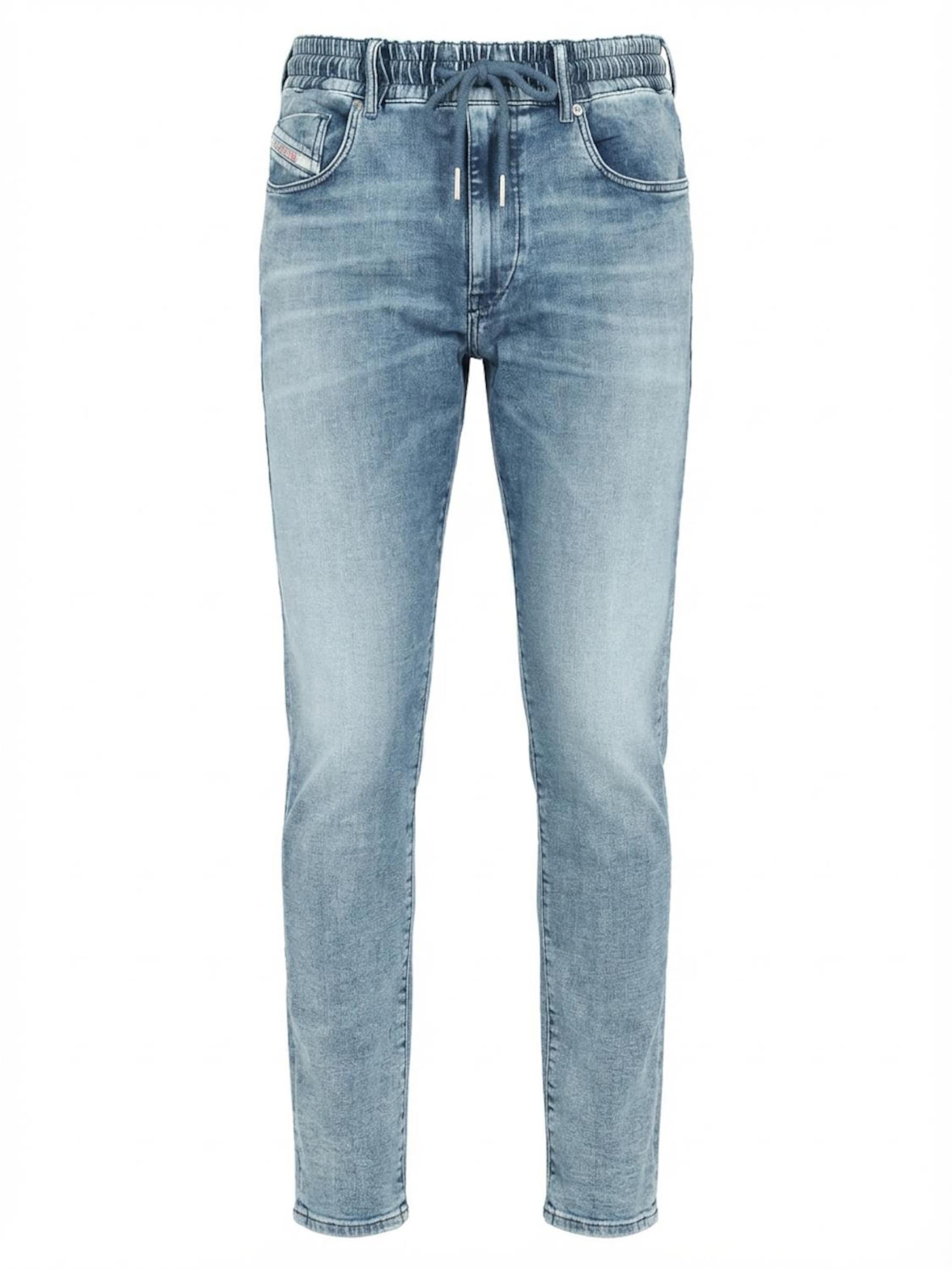 DIESEL Jeans 'D-STRUKT SUPERSTRETCH JOGGJEANS' in de kleur Cyaan blauw, Productweergave