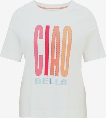 bēšs Cartoon T-Krekls: no priekšpuses