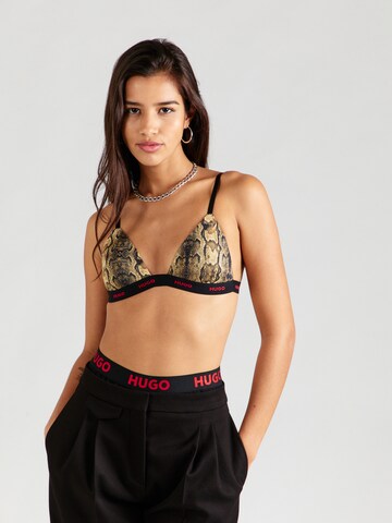 HUGO Triangle Bra in Beige: front