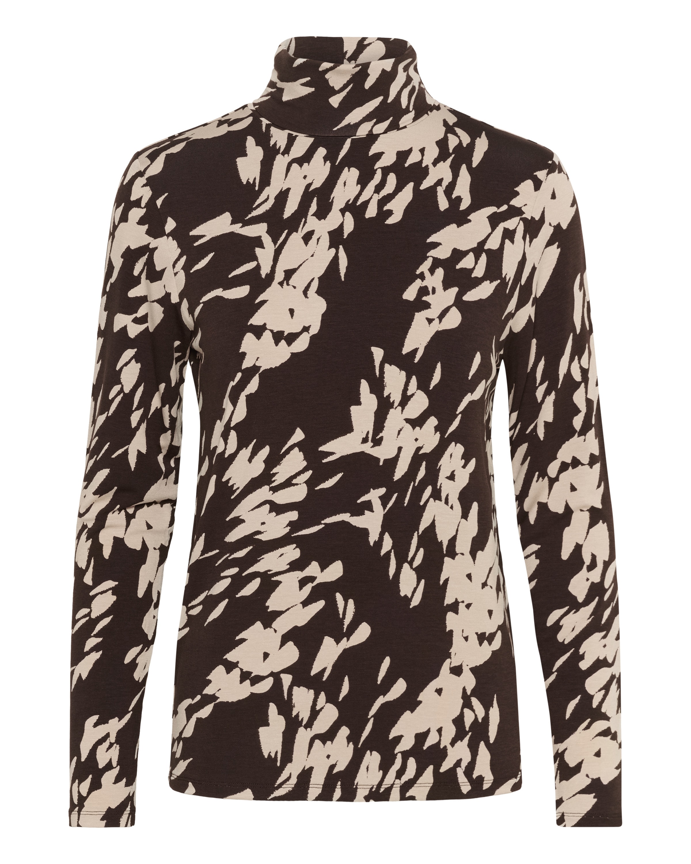 T-shirt 'Hanadi' SOAKED IN LUXURY en marron : devant