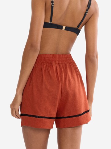 TRIUMPH Loosefit Strandshorts ' Red Label Summer Wears ' in Orange