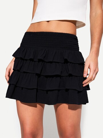 Gonna di Bershka in nero: frontale