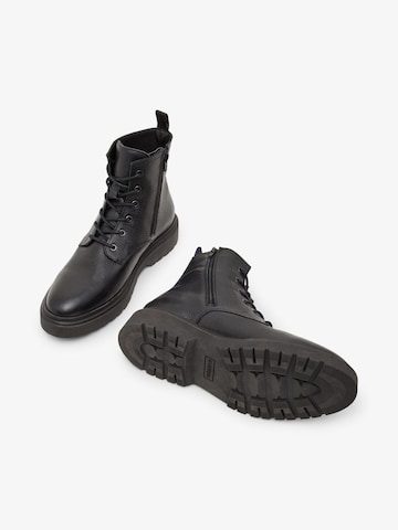 Bianco Lace-Up Boots 'TEMPO' in Black