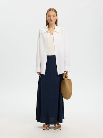 Jupe SELECTED en bleu : devant