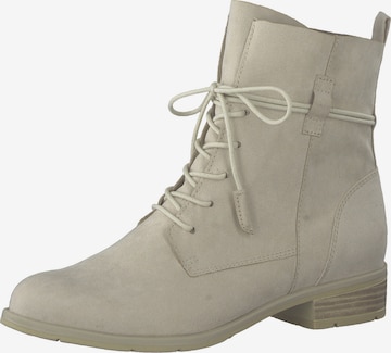 MARCO TOZZI Lace-Up Ankle Boots in Grey: front